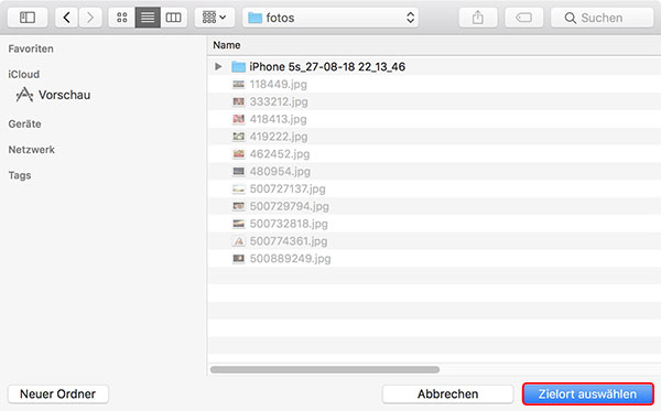 fotos vom iphone zum mac mit Vorschau übertragen