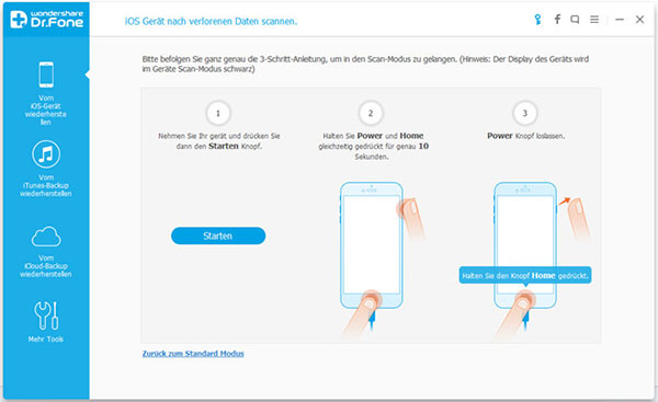 iphone4 recovery interface